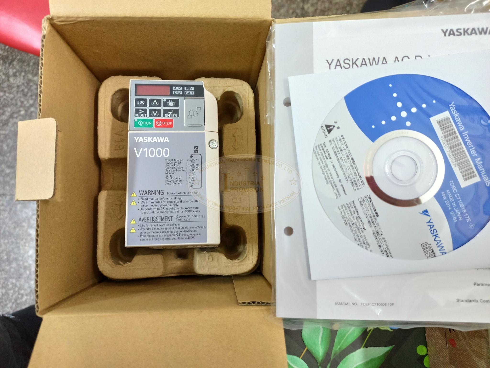 Biến tần Yaskawa V1000 0.4/0.75kW 220V, CIMR-VTBA0003BAA 7 CIMR VT2A0002BAA 7