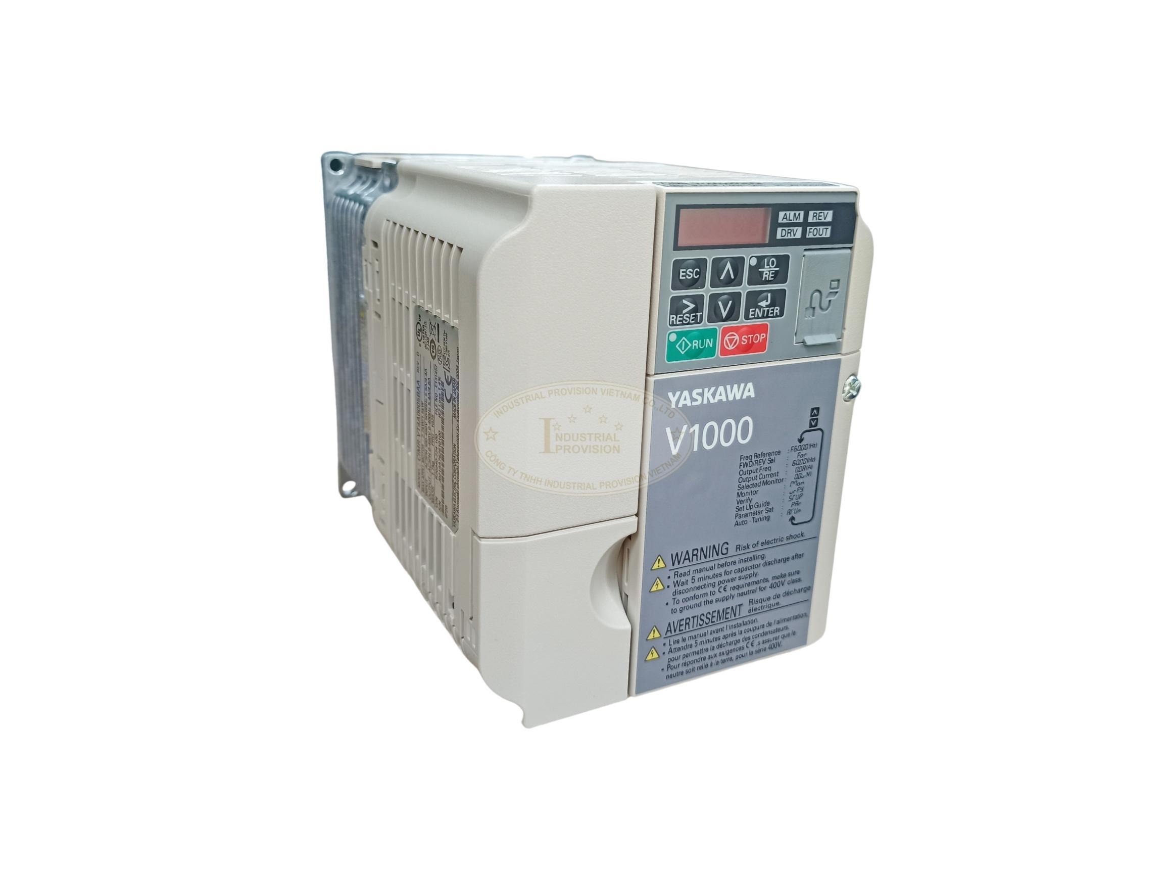 Biến tần Yaskawa V1000 1.5/2.2kW 220V, CIMR-VT2A0010BAA 3 CIMR VT4A0005BAA 1