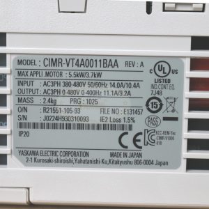 Biến tần Yaskawa V1000 3.7/5.5kW 380V, CIMR-VT4A0011BAA 18 CIMR VT4A0011BAA 8
