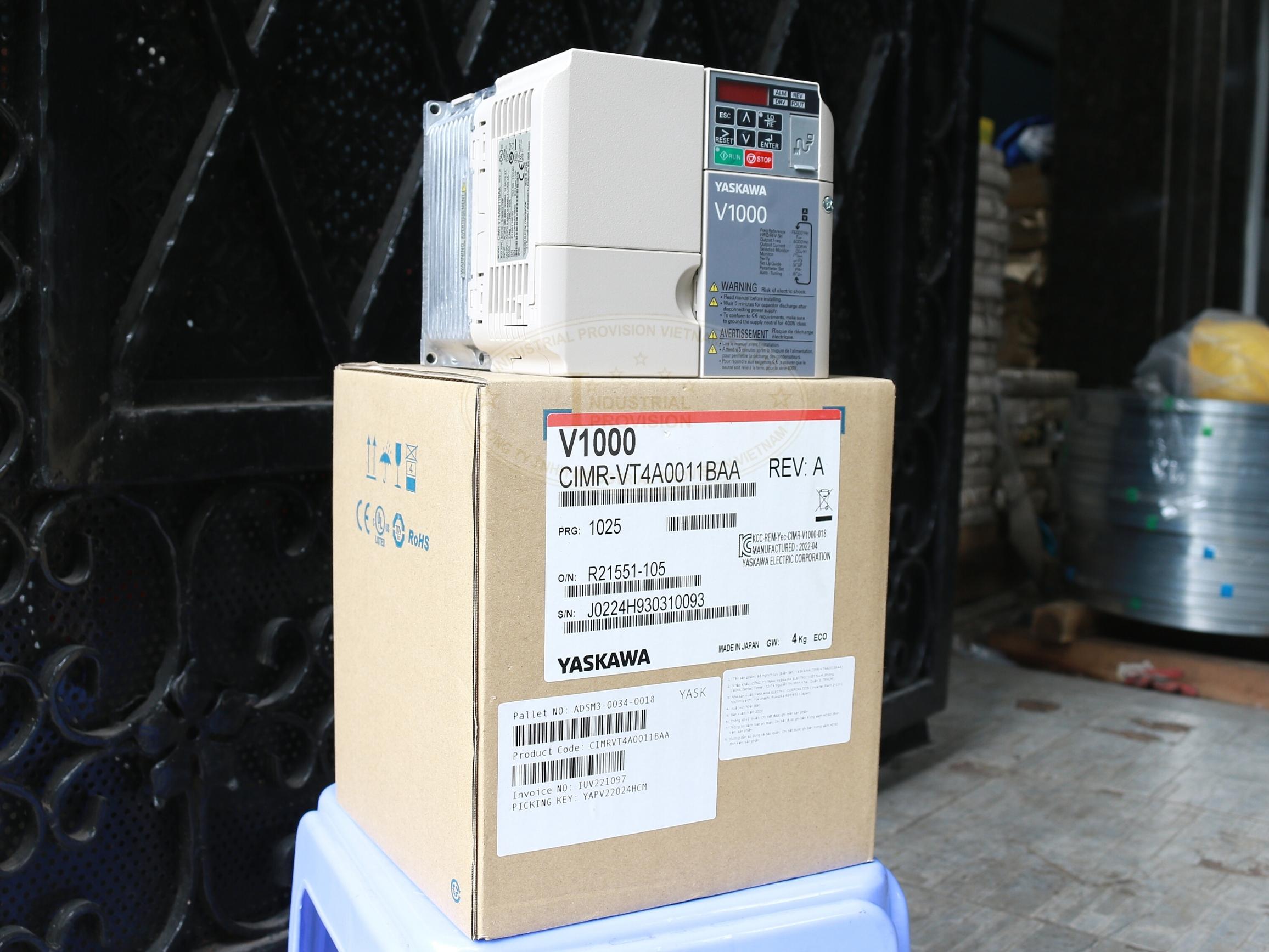Biến tần Yaskawa V1000 3.7/5.5kW 380V, CIMR-VT4A0011BAA 11 CIMR VT4A0011BAA 9