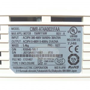 Biến tần Yaskawa A1000 11/15kW 380V, CIMR-AT4A0031FAA 15 CIMR AT4A0031FAA 6