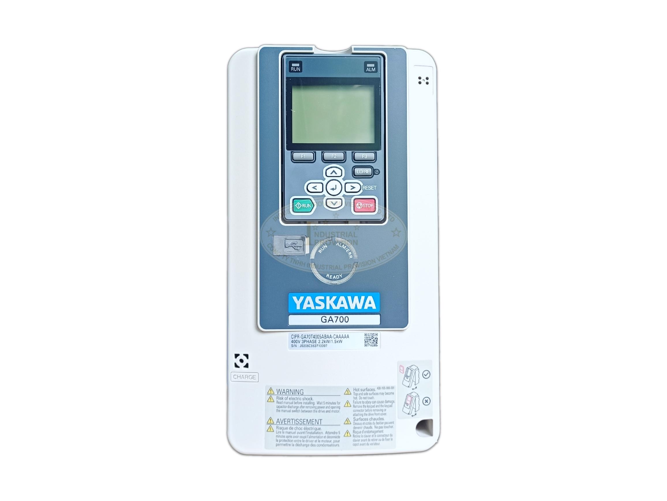 Biến tần Yaskawa GA700 1.5/2.2kW 380V, CIPR-GA70T4005ABAA 4 CIPR GA70T4005ABAA 3