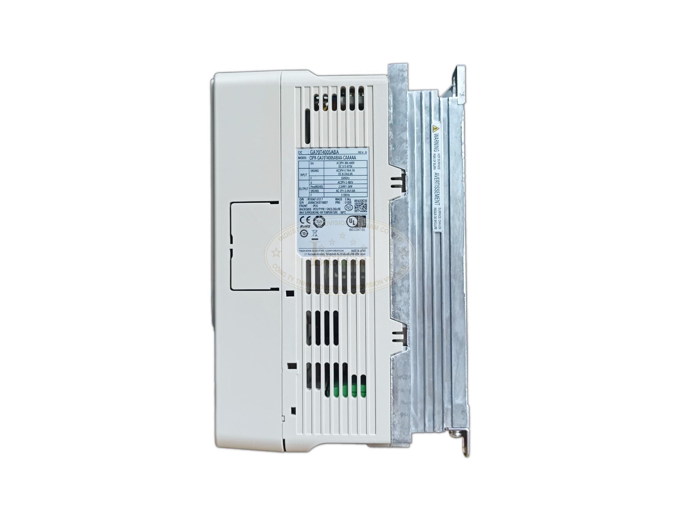 Biến tần Yaskawa GA700 1.5/2.2kW 380V, CIPR-GA70T4005ABAA 6 CIPR GA70T4005ABAA 5