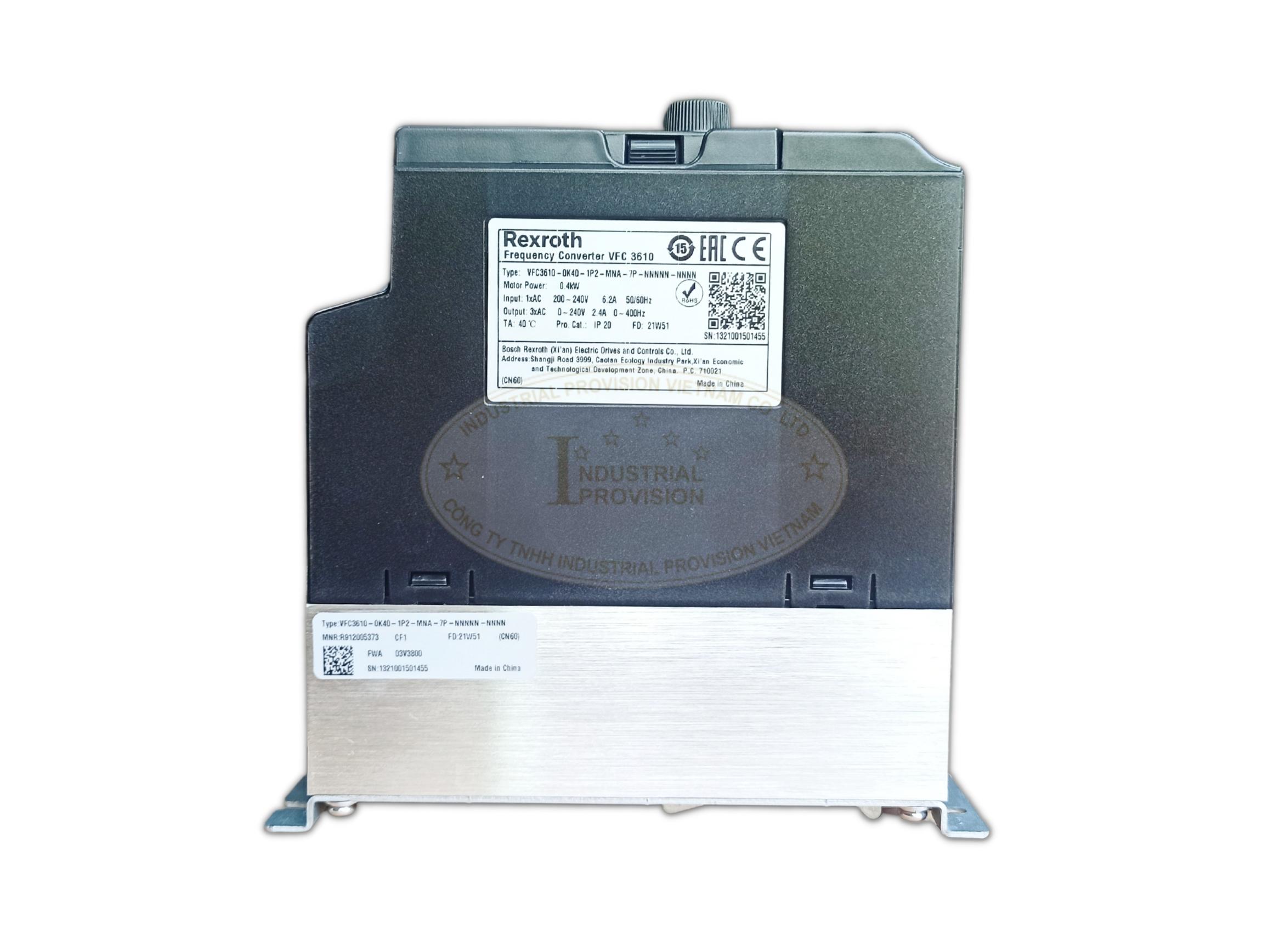 Biến tần Rexroth VFC3610 0.4kW 220V, VFC3610-0K40-1P2 4 VFC3610 0K40 1P2 2