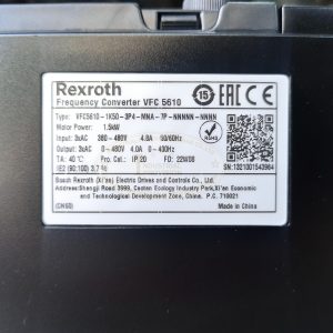Biến tần Rexroth VFC5610 1.5kW 380V, VFC5610-1K50-3P4 19 VFC5610 1K5 3P4 8