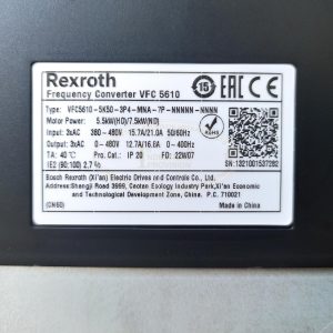 Biến tần Rexroth VFC5610 5.5kW 380V, VFC5610-5K50-3P4 20 VFC5610 5K5 3P4 8