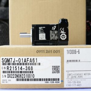 Servo Motor Yaskawa 100W - 200V, SGM7J-01AFA61 6 SGM7J 01AFA61 7