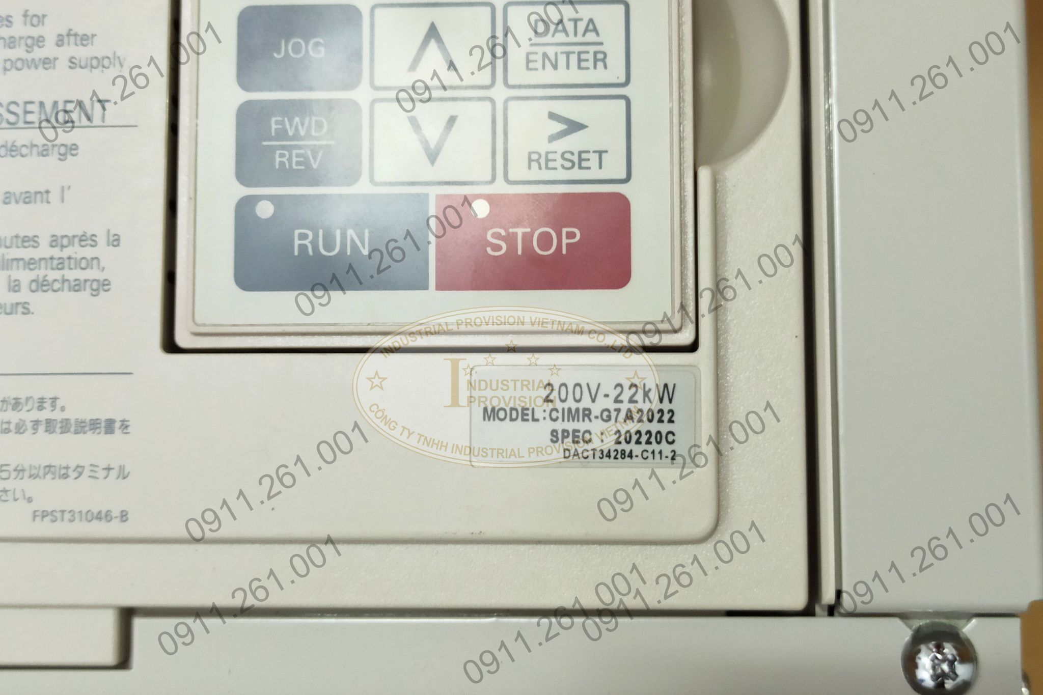 Biến tần Yaskawa G7 22kW 220V, CIMR-G7A2022 8 CIMR-G7A2022