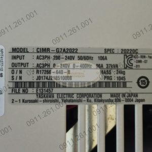Biến tần Yaskawa G7 22kW 220V, CIMR-G7A2022 12 CIMR-G7A2022