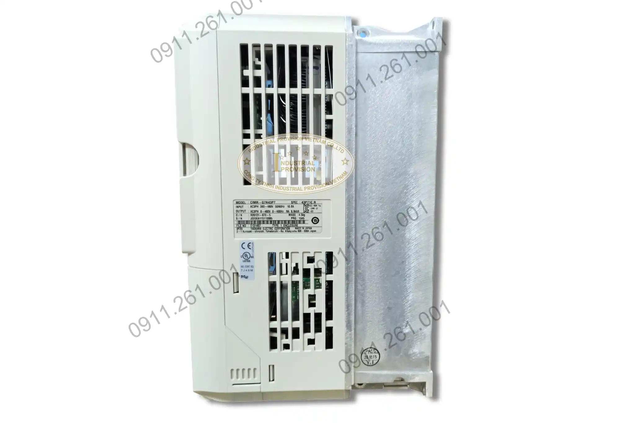 Biến tần Yaskawa G7 3.7kW 380V, CIMR-G7A43P7 8 CIMR-G7A43P7