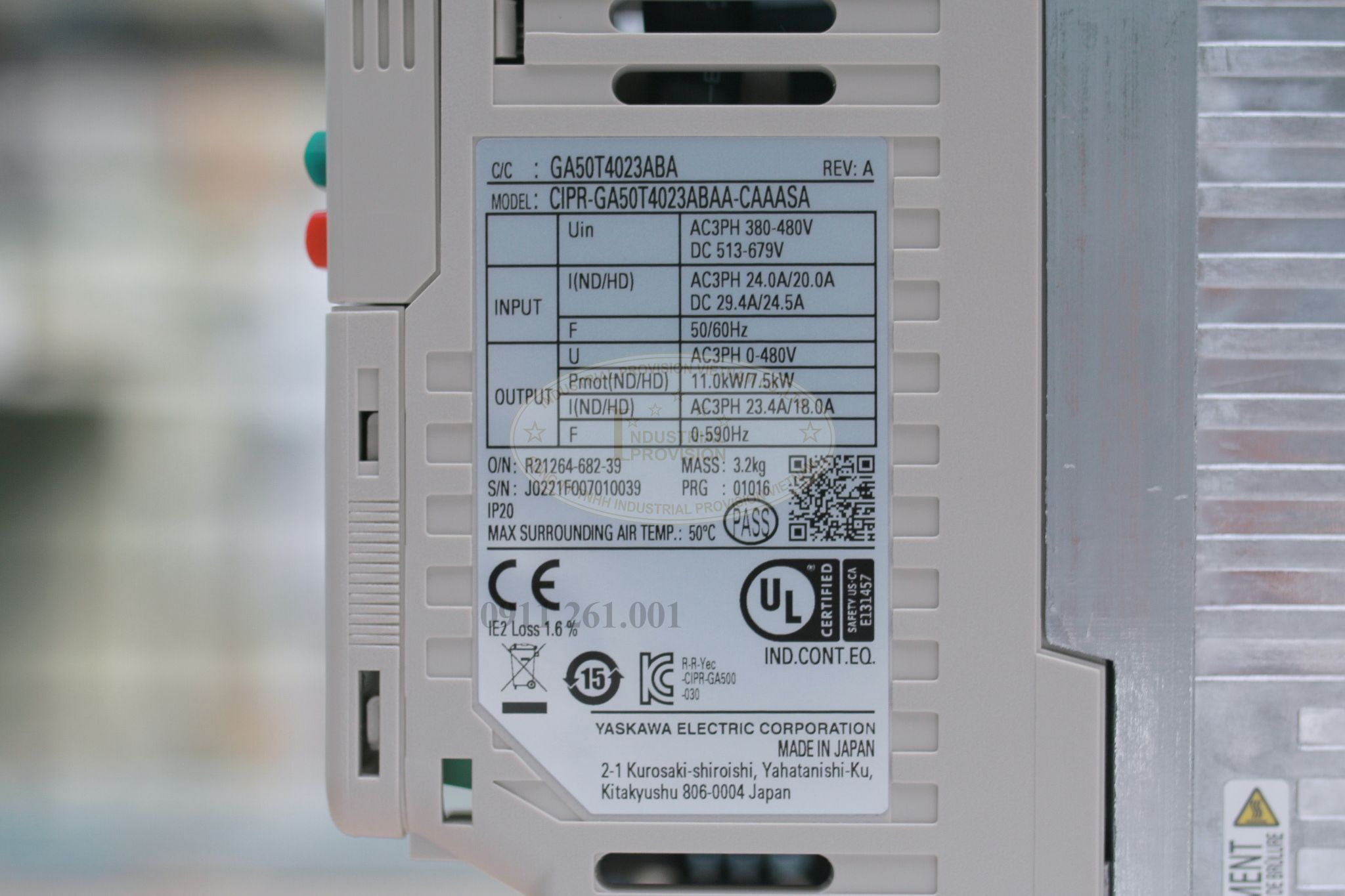 Biến tần Yaskawa 7.5/11kW 380V, CIPR-GA50T4023ABAA 9 CIPR GA50T4023ABAA 6