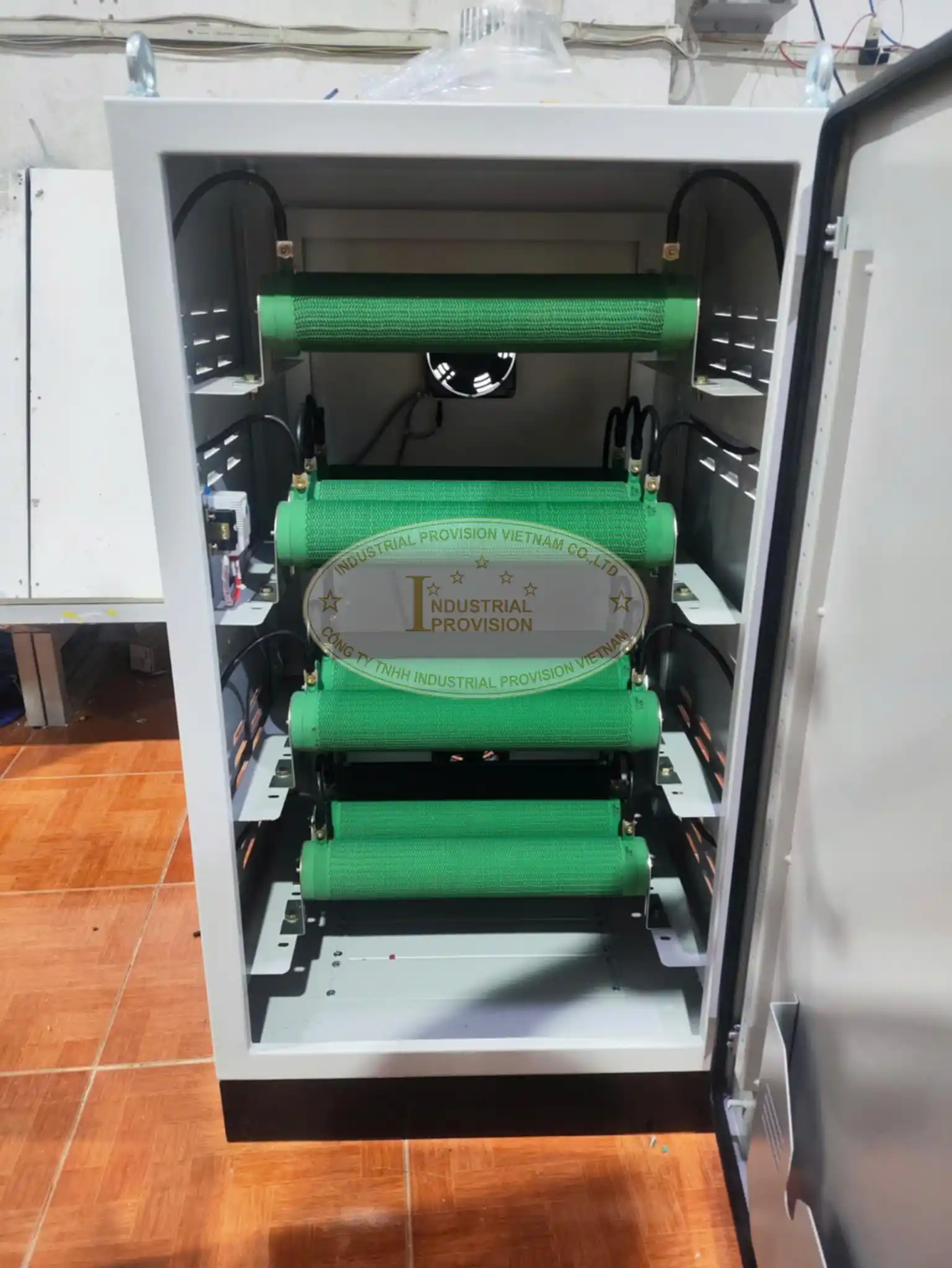 Điện trở xả sứ xanh 35ohm 3000W 4 Tu dien tro xa su xanh cho bien tan