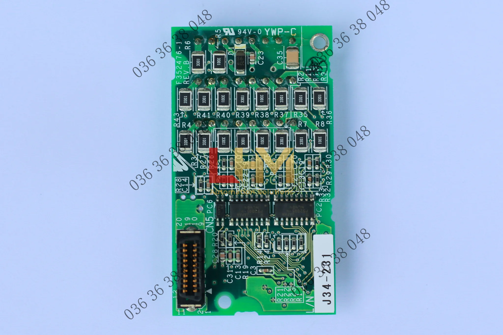 Card Option DI-A3 Yaskawa (Digital Input) 24VDC 10 Khối terminal của card DI-A3