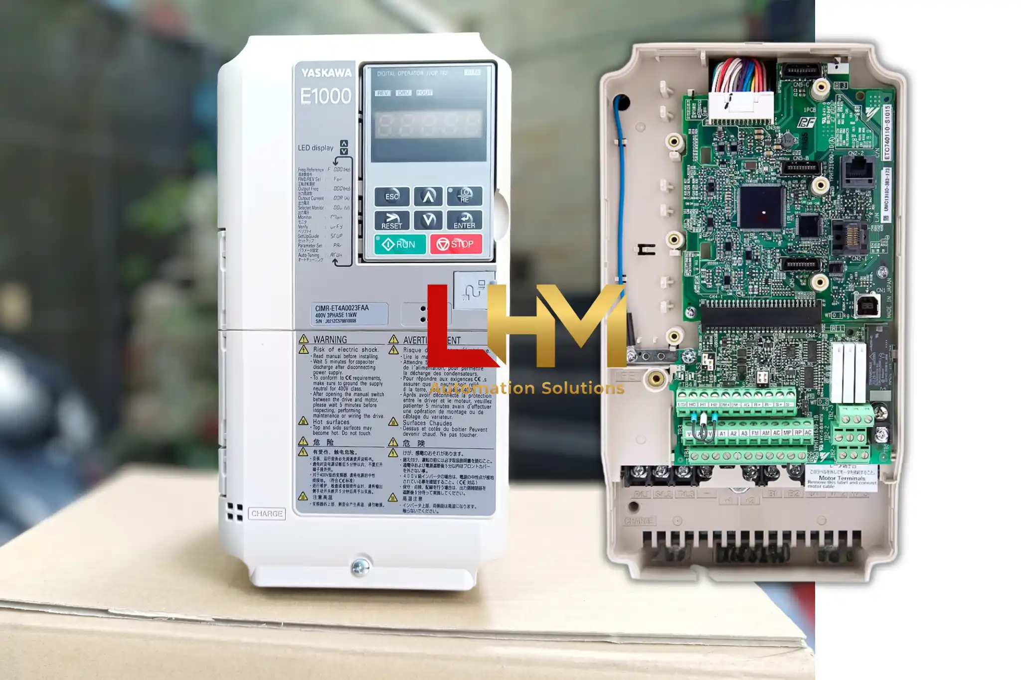 Biến tần Yaskawa E1000 15kW 380V, CIMR-ET4A0031FAA 7 CIMR-ET4A0031FAA