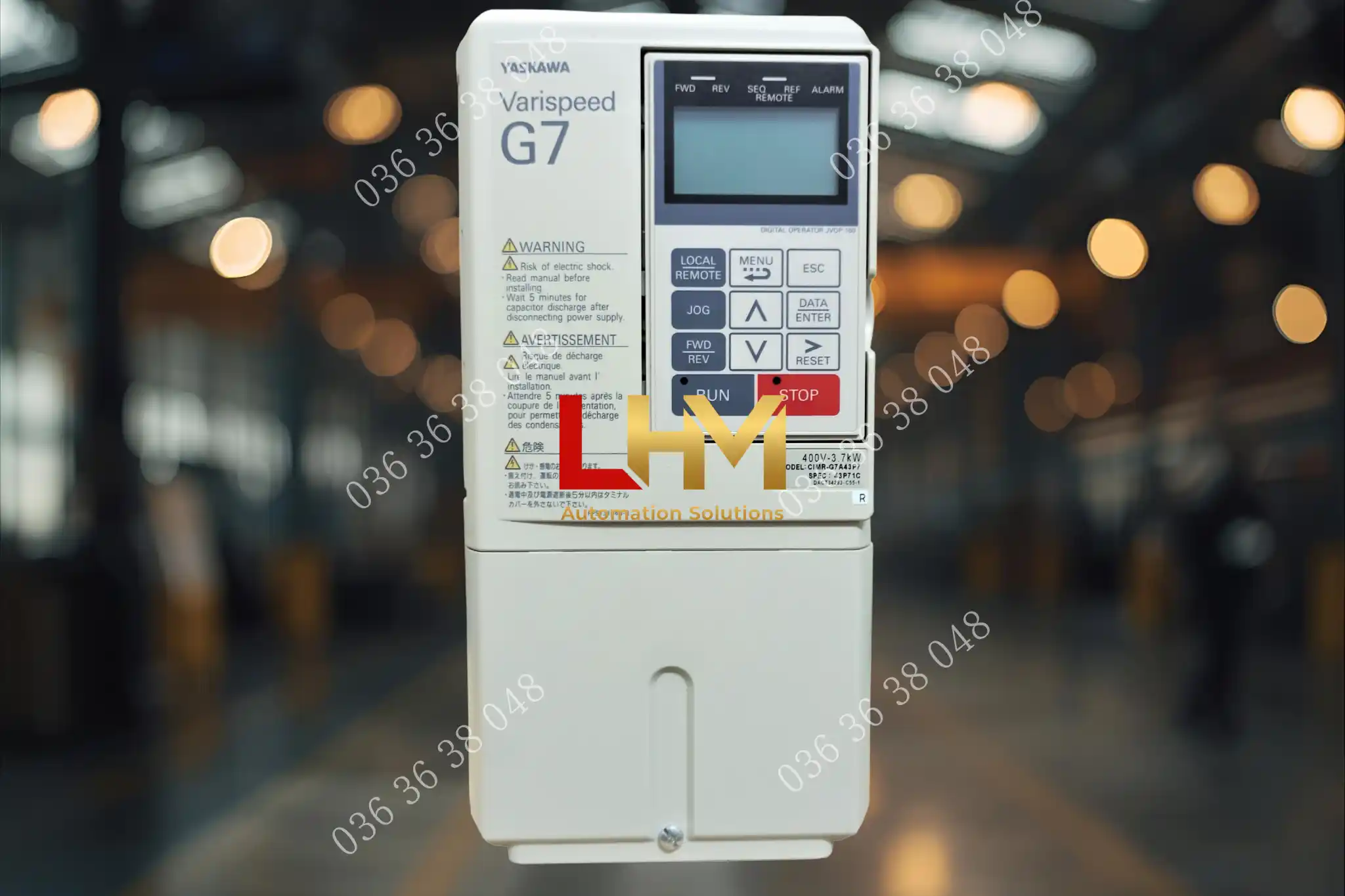 Biến tần CIMR-G7A21P5 Yaskawa G7 1.5kW 220V 13 CIMR-G7A21P5